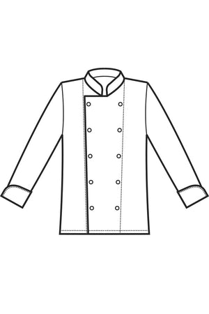 Giacca cuoco isacco enrica disegno front