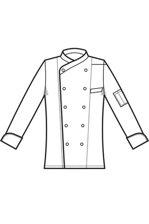 Giacca chef Lima pechino disegno front
