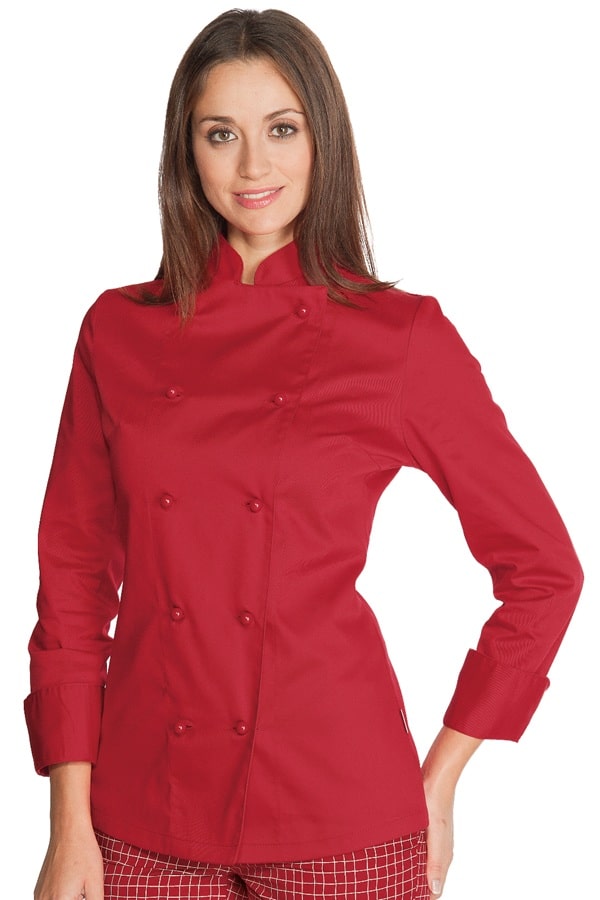 Giacca lady chef rossa 057507M