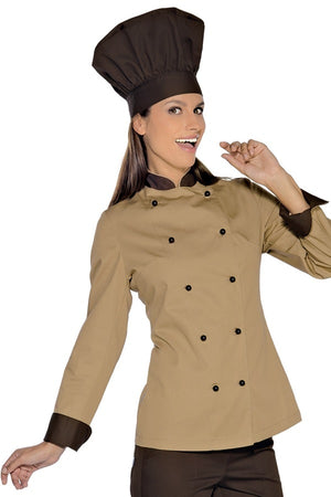 Giacca Lady chef biscotto e moro 057615