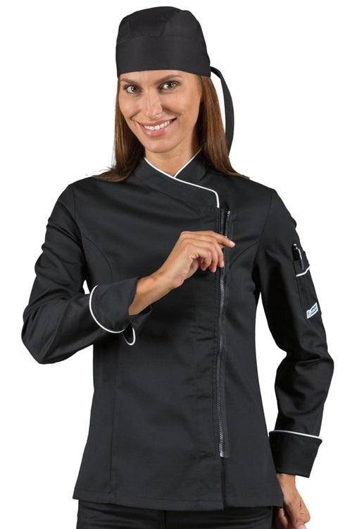 Giacca Lady Zip nera 057712Z