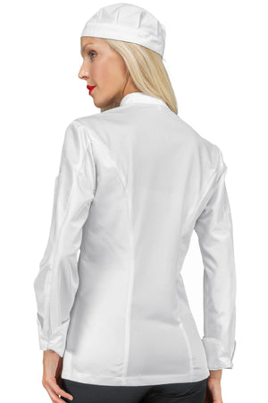 Giacca Cuoca Alaska Superdry bianca schiena