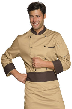 Giacca classica biscotto e moro 059215