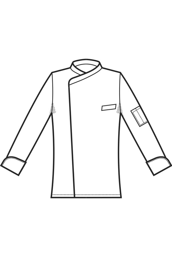 Giacca da chef Suzuka disegno front