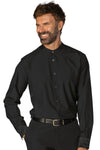 Camicia Detroit nera tecnostretch