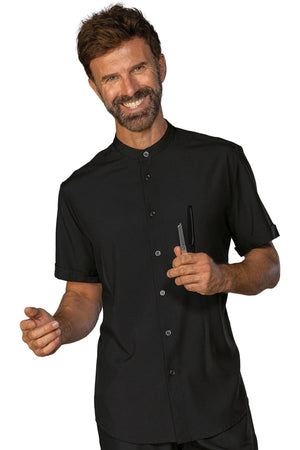 Camicia Detroit nera tecnostretch