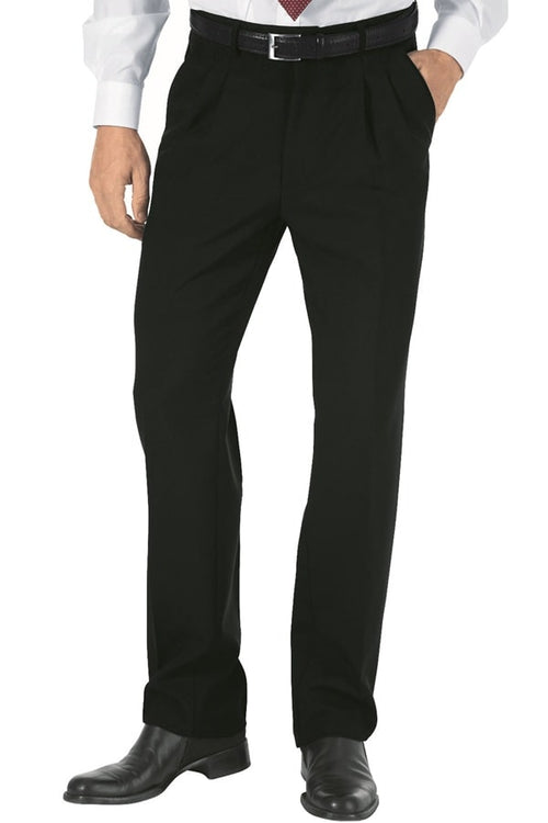Pantaloni con pinces neri 063200