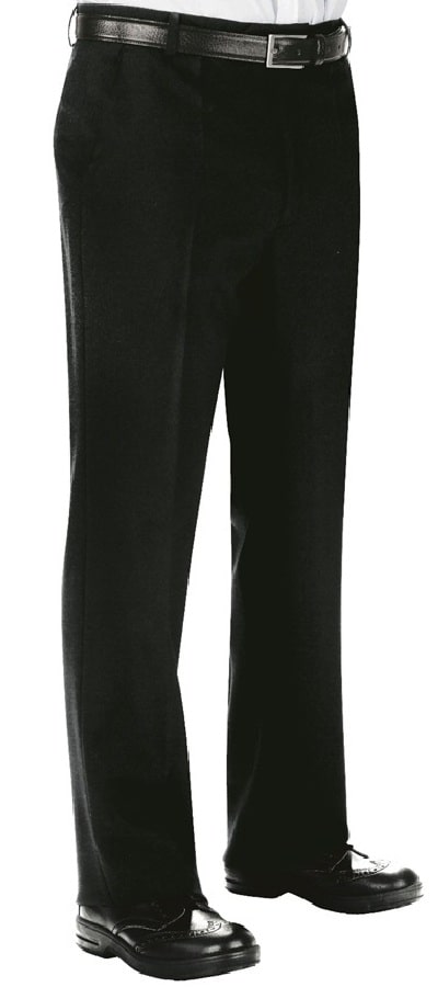 Pantalone senza pinces nero 063501
