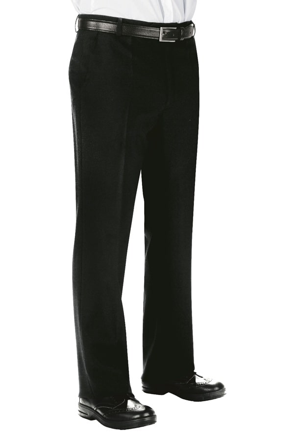 Pantalone senza pinces nero 063501
