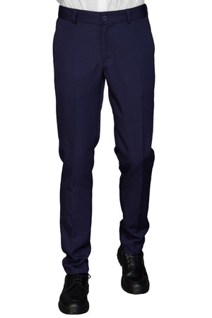 Pantalone seattle misto lana blu 063632