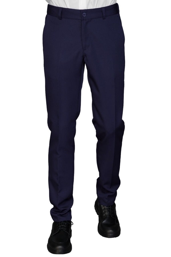 Pantalone seattle misto lana blu 063632