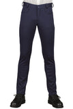 Pantalone yale slim jersey milano blu 064592