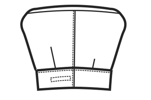 Cappello cuoco disegno rear