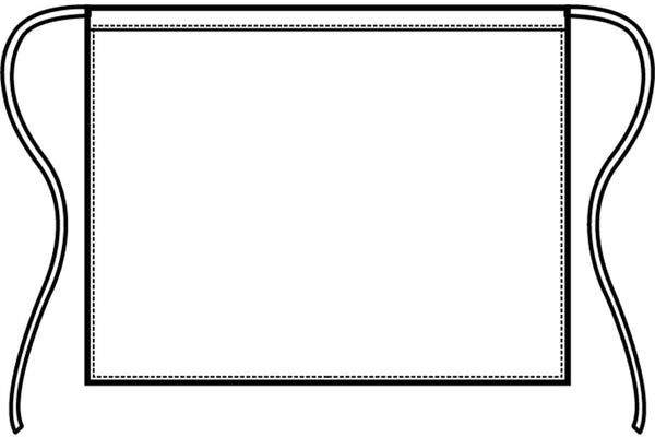 Grembiule vita senza tasca 46 cm disegno