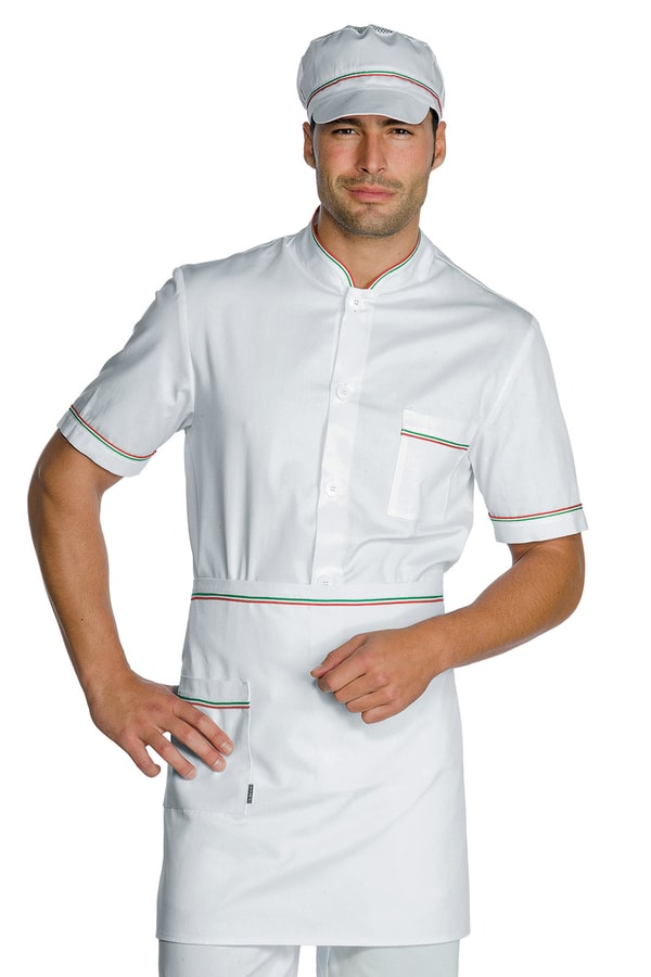 Grembiule vita colours bianco+nero 086301