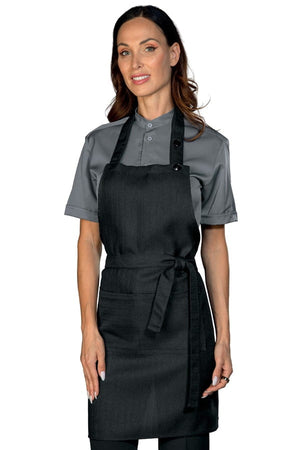 Grembiule Martinica in tessuto corda nera