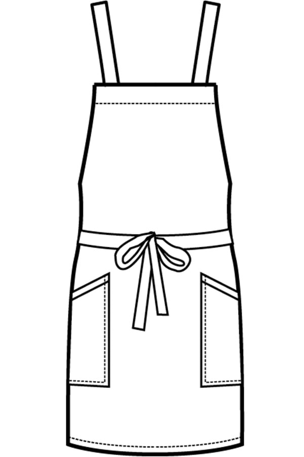Grembiule Oxford disegno front