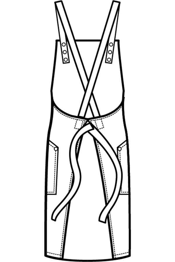 Grembiule Watson disegno rear