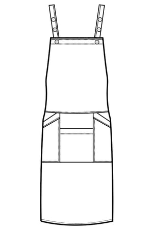 Grembiule Samurai stone disegno front