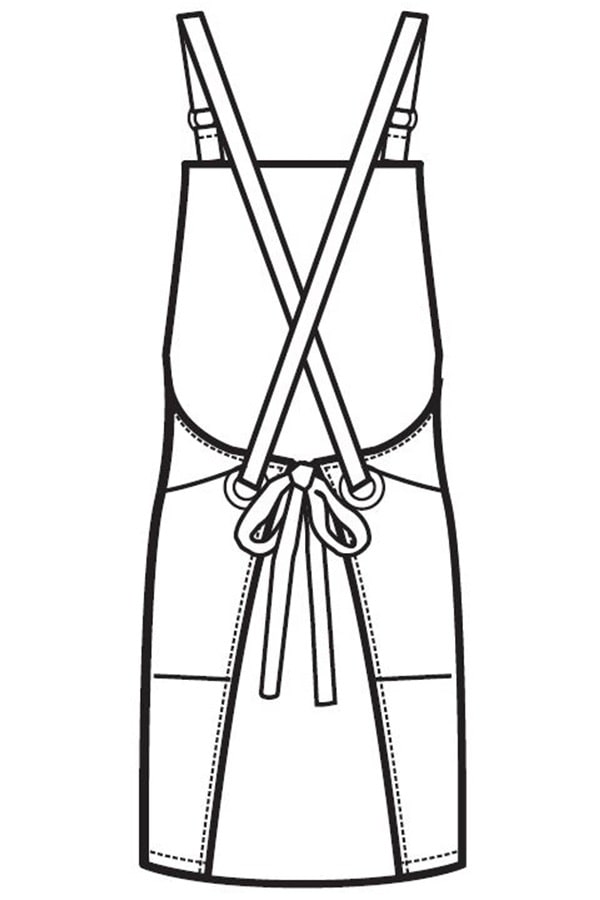 Grembiule Bristol disegno rear