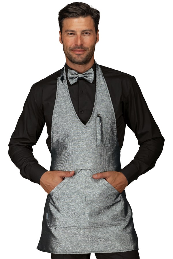 Grembiule Bistro Lurex Silver 090242