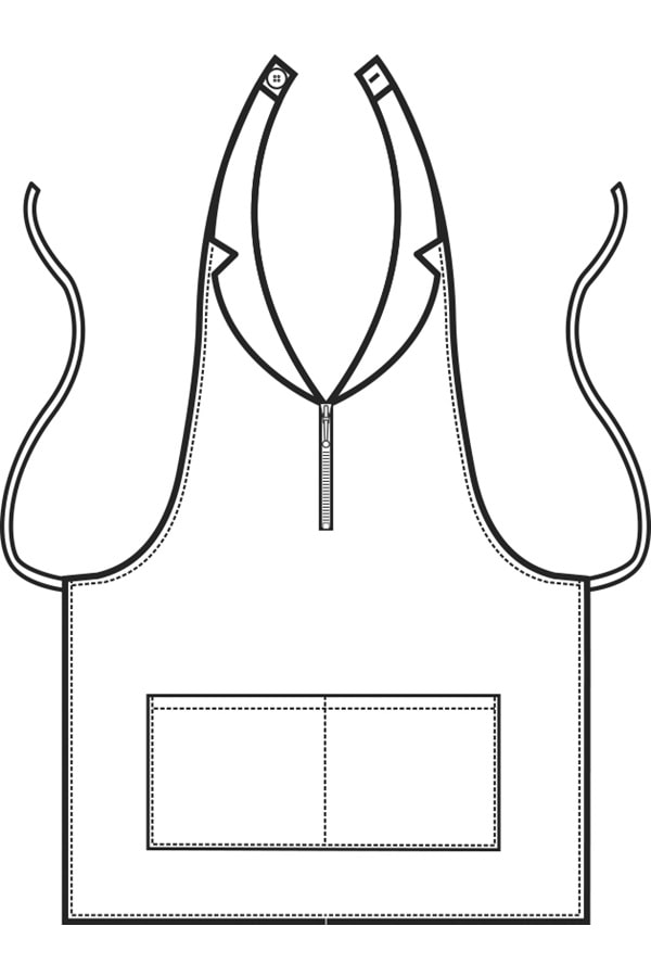 Grembiule Madeira zip disegno