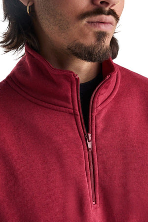 Felpa con zip collo Roly Aneto