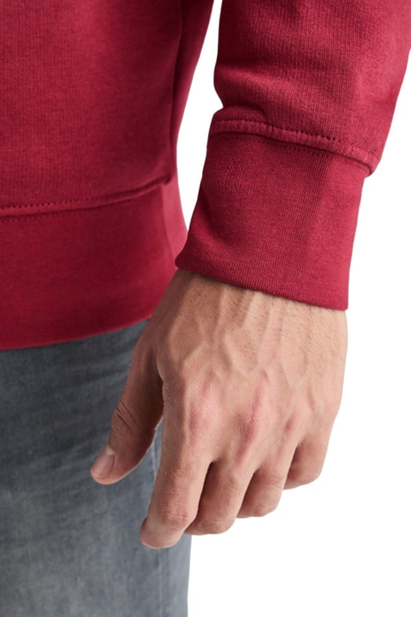 Felpa con zip collo Roly Aneto