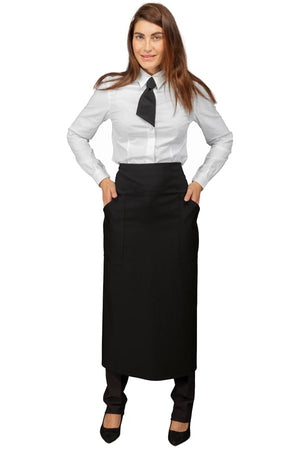 Grembiule Versailles senza spacco nero 114301