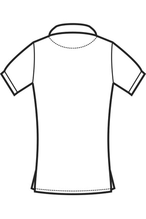 Polo Donna Stretch Isacco disegno rear