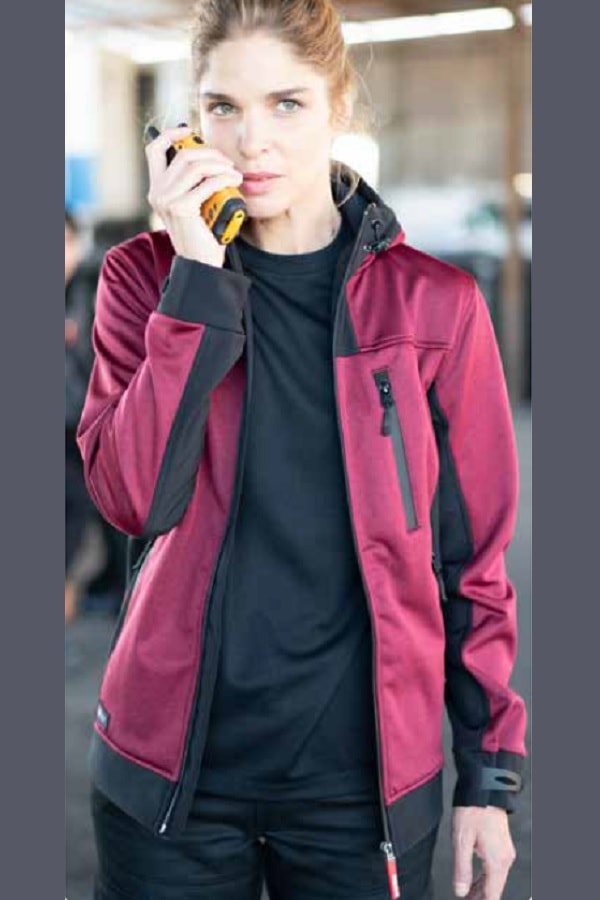 Soft shell Melange Bicolor con cappuccio