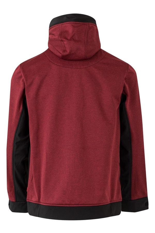 Soft shell 3 strati Bicolor con cappuccio schiena