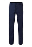 Pantaloni chino stretch unisex cotone blu