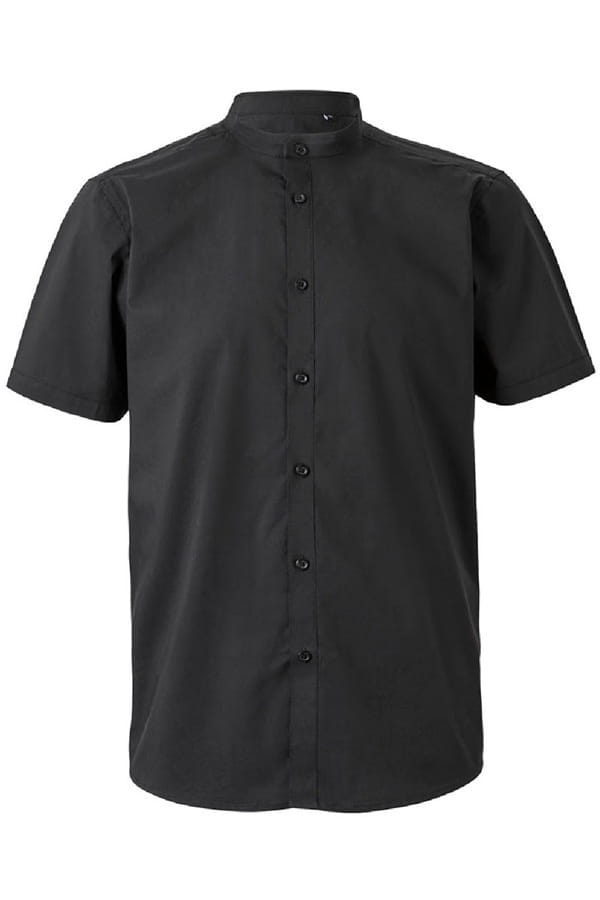 Camicia coreana stretch maniche corte Velilla