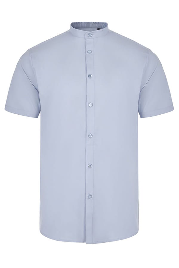 Camicia coreana stretch maniche corte Velilla