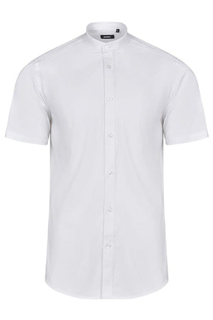 Camicia coreana stretch maniche corte Velilla