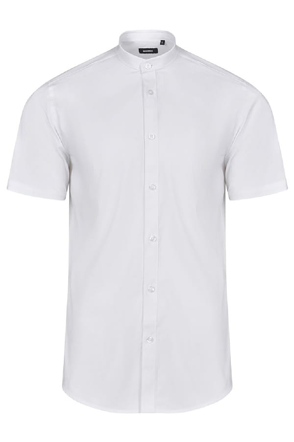 Camicia coreana stretch maniche corte Velilla