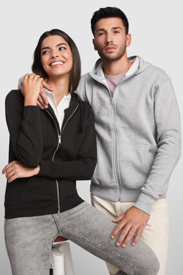 Felpa cappuccio unisex Roly Montblanc