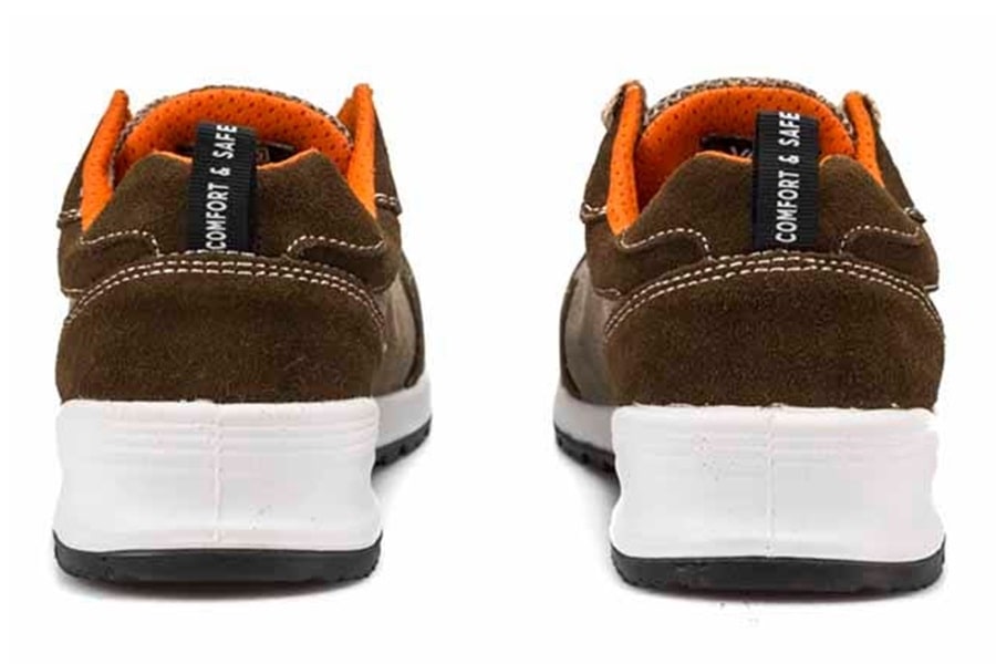 Scarpe Brisk S1P SRC in tessuto Canvas Marroni