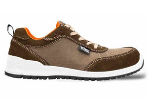 Scarpe Brisk S1P SRC in tessuto Canvas Marroni