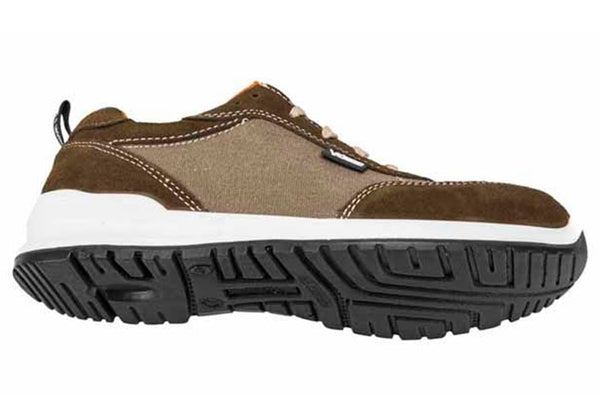 Scarpe Brisk S1P SRC in tessuto Canvas Marroni
