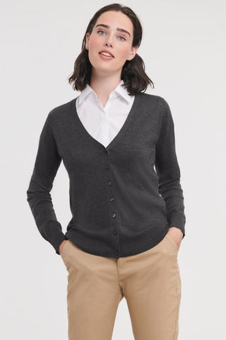 Cardigan Donna in misto Cotone Nero