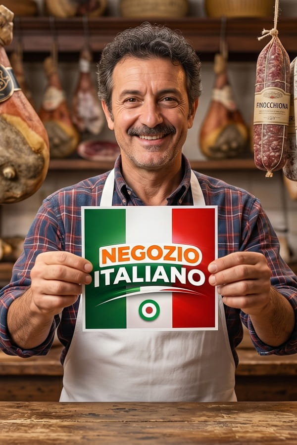 Set Adesivi Negozio Italiano