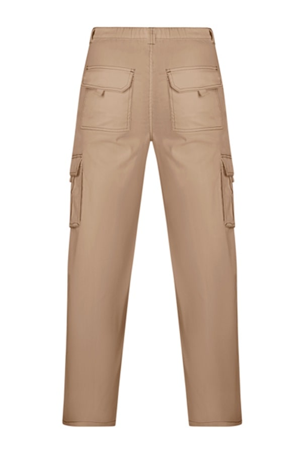Pantalone multitasche Stretch beige