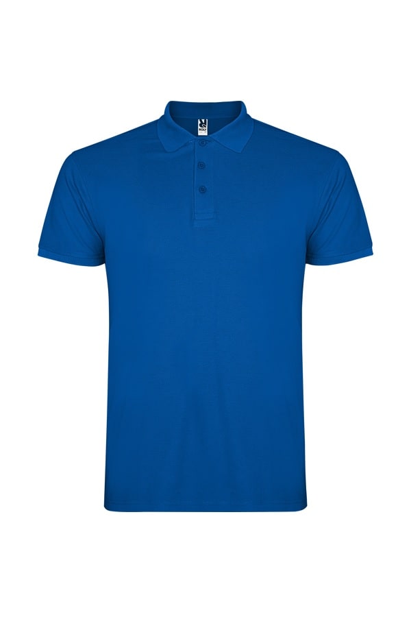 Polo bimbo in cotone blu royal