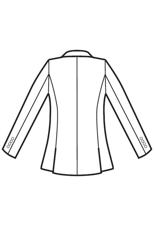 Disegno giacca Donna Atlanta rear