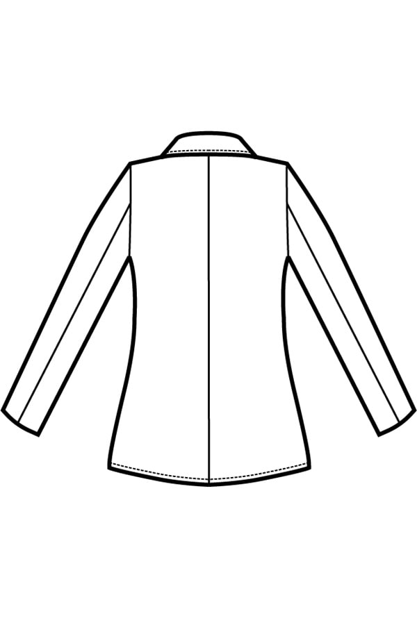 Disegno Giacca Donna Maryland Jersey Rear