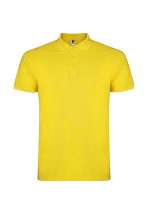 Polo bimbo in cotone gialla