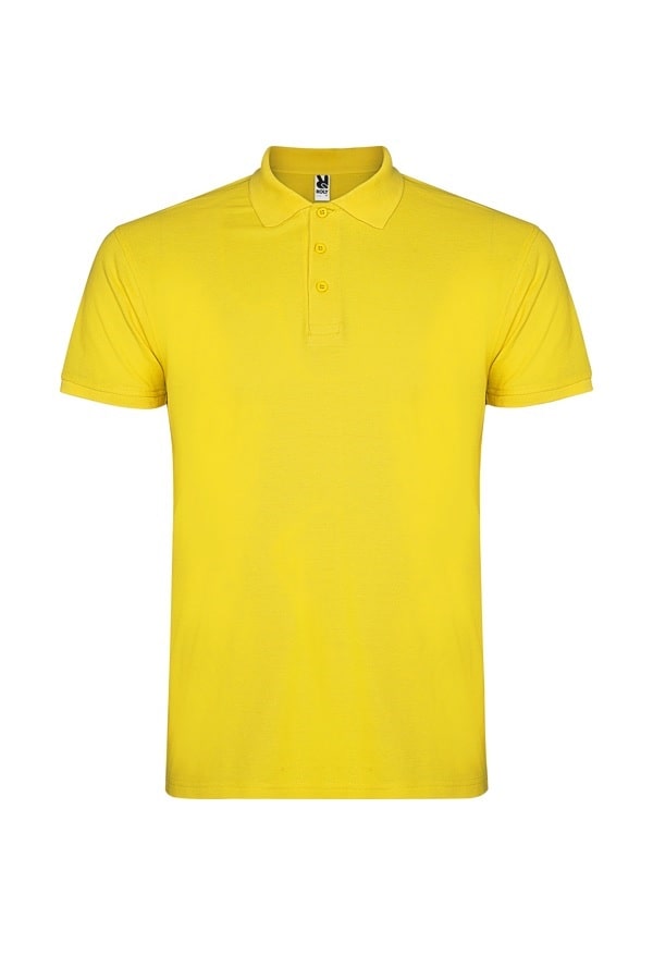 Polo bimbo in cotone gialla