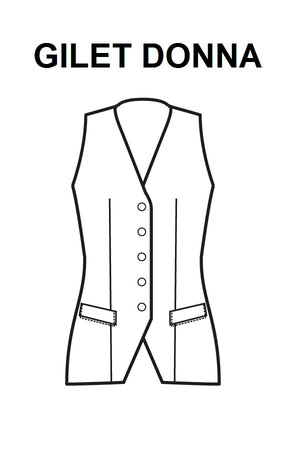 Gilet Donna lungo Bordeaux - ITALIADIVISE